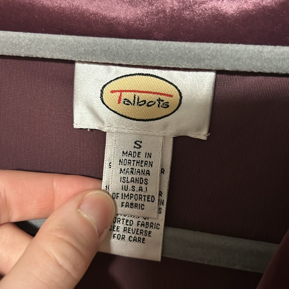 Vintage Talbots Velvet Blouse - Picture 2 of 6